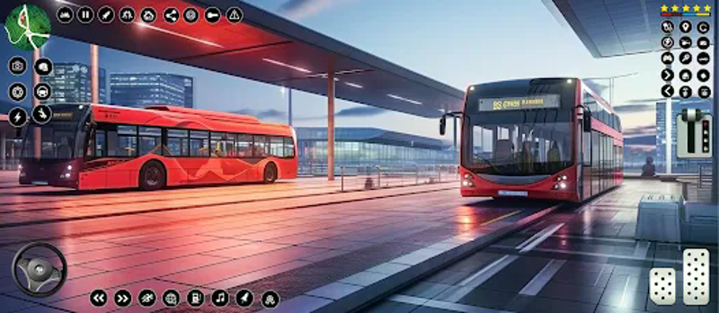 Driving simulator Bus Games screenshot
