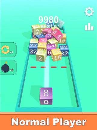 Merge2048 - shooting block 3D screenshot
