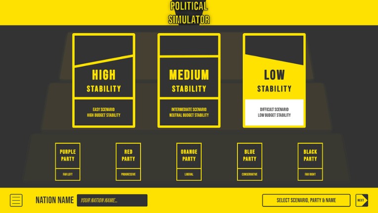 Political Simulator screenshot