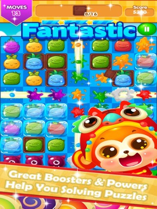 Sweet Fruit Splash Garden Mania:Match 3 Free Game Image