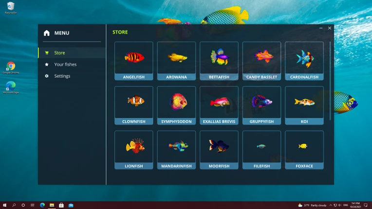 Virtual Aquarium Image