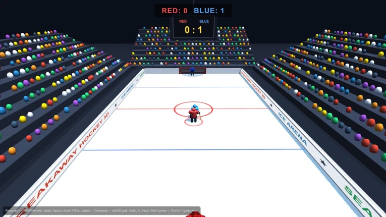 Breakaway Hockey 3D Image