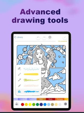 COLORIST coloring therapy screenshot