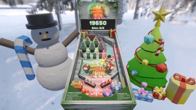 Festive Blocky Woods Pinball Image