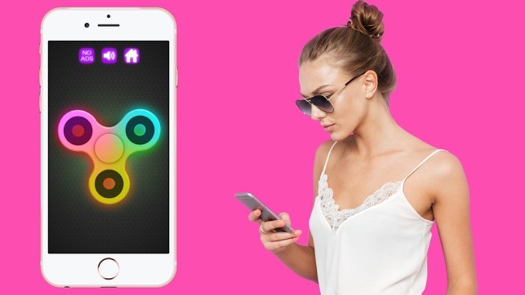 Fidget Spinner Wheel Toy - Neon Glow In The Dark screenshot