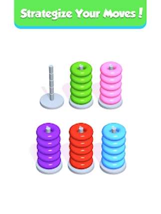 Hoop Stack - Color Puzzle Game screenshot