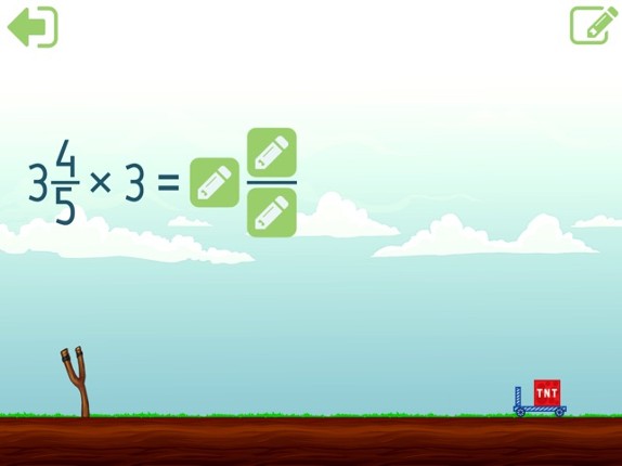 MathShot Multiplying Fractions screenshot