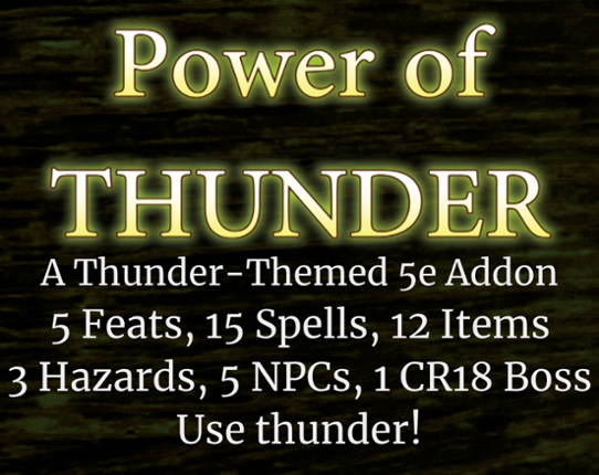 Power of Thunder Image