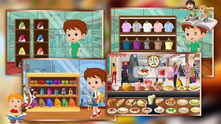 Supermarket Boy School Shopping - Learn to buy uniform, lunchbox &amp; shoes in crazy Super market screenshot