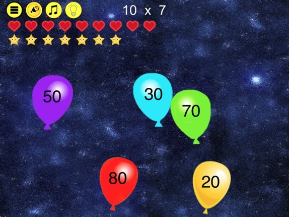 Times Tables Balloon Pop screenshot