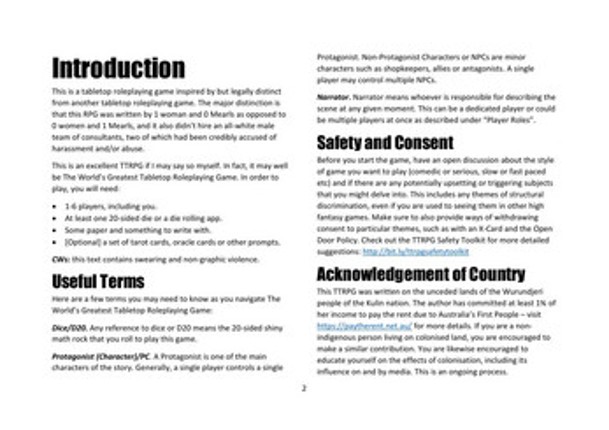 6e, aka This 1 Woman 0 Mearls RPG has Nothing to Do with That 0 Women 1 Mearls RPG screenshot