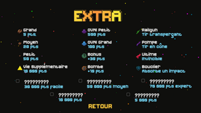 ASTEROIDS screenshot
