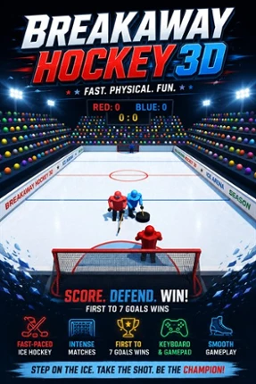 Breakaway Hockey 3D Image