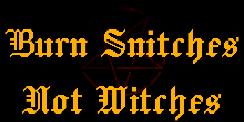 Burn Snitches Not Witches Image