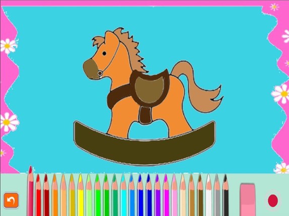 Dream dolls and toys coloring for kindergarten screenshot