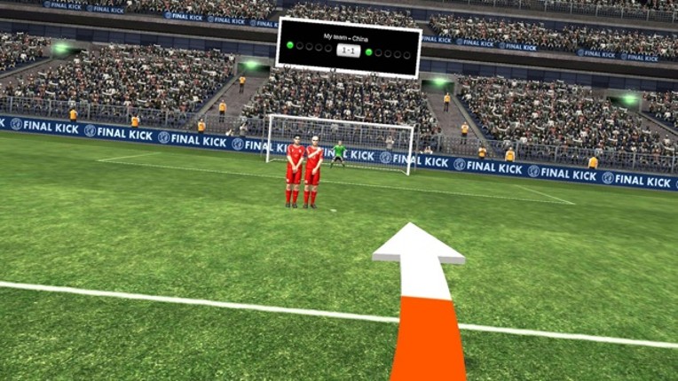 Final Kick VR - Virtual Reality free soccer game for Google Cardboard screenshot