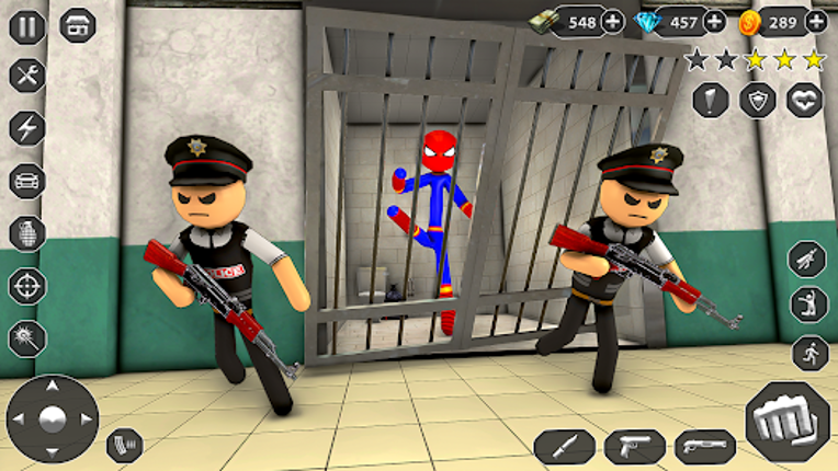 Stick Rope Hero Superhero Game screenshot