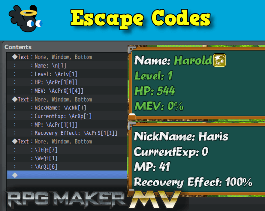 Hakuen Studio Escape Codes for RPG Maker MV MZ Image