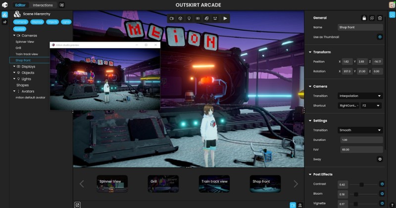 mtion studio screenshot