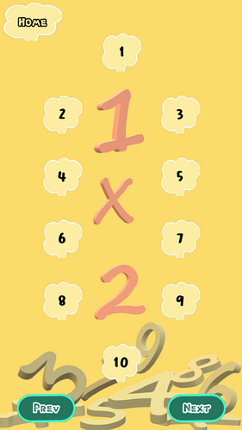 Multiplication Tables screenshot