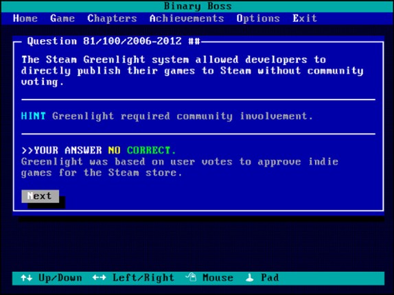 Binary Boss screenshot