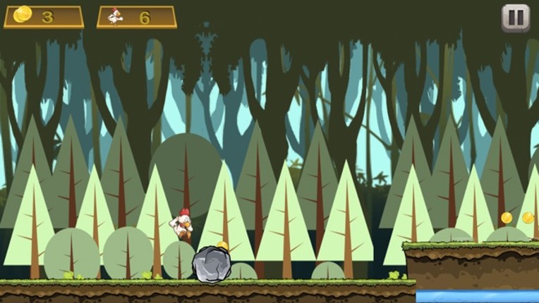 Brave Chicken Run - The Hero Runner To Grab Golds Game screenshot