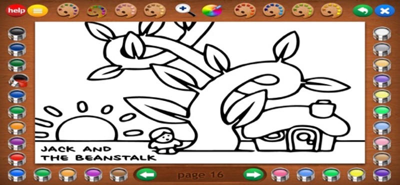 Fairy Tales Coloring Book Image