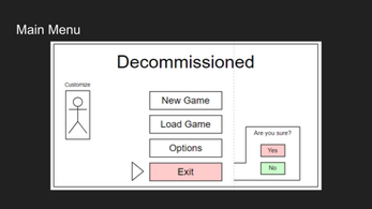 Decommissioned UI screenshot