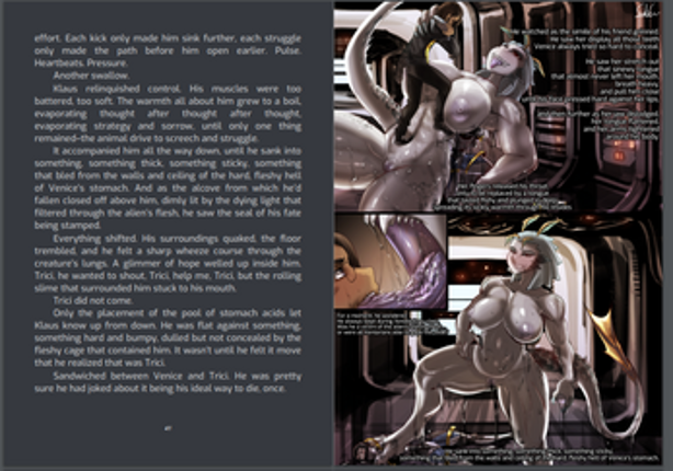 Deep Space Delivery - an Illustrated Vore Horror Image