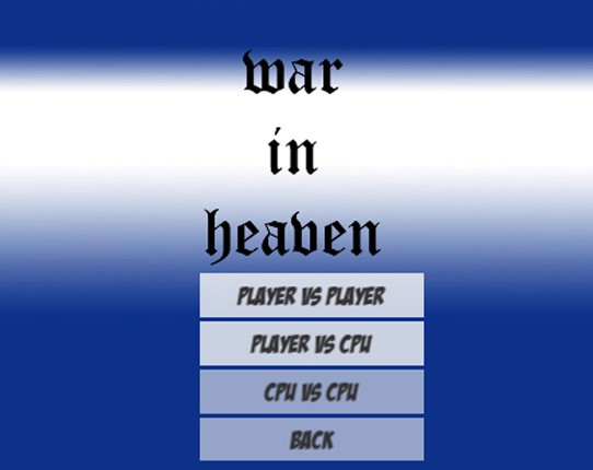 War in Heaven Fighting Game Game Cover