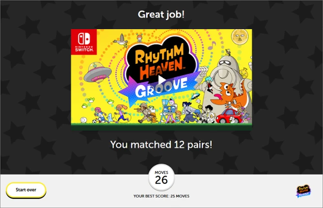 Rhythm Heaven Groove: Memory Match-Up screenshot