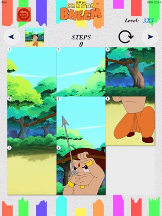 Sliding Puzzle With Bheem screenshot