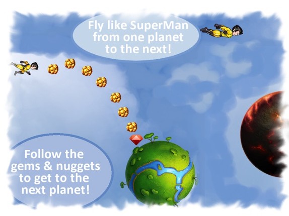 Super Hero Action Man - Best Fun Adventure Race to the Planets Game screenshot