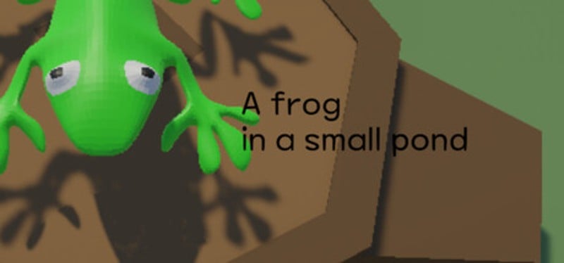 A frog in a small pond Image