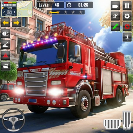 Fire Truck Rescue Sim 3D Games Image