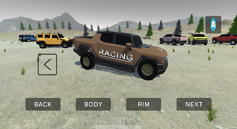 Driving Offroad Hummer 4x4 Image