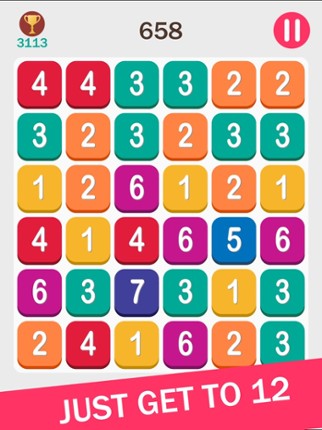 Get to 12 - Simple Puzzle Game Image