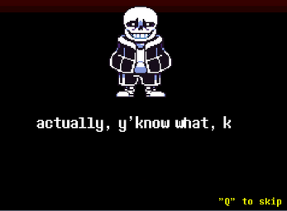 Hard mode sans fight (Undertale) Image