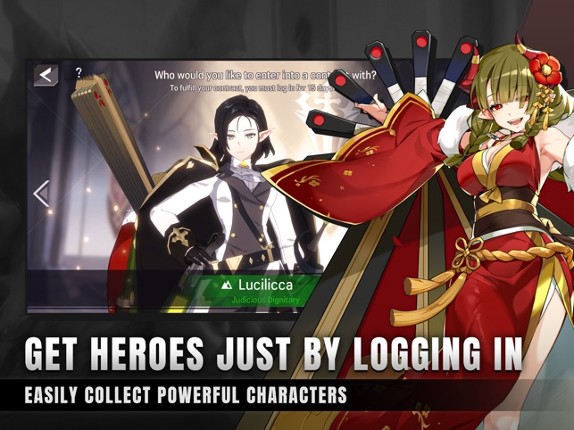 Lord of Heroes: anime games screenshot