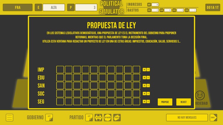 Political Simulator screenshot