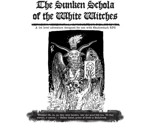 Shadowdark: The Sunken Schola of the White Witches Game Cover