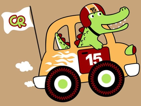 Fast Racing Cars Coloring Image