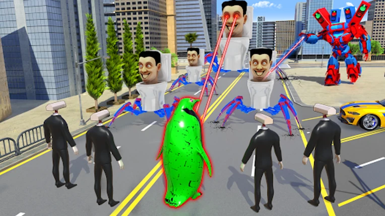 Toilet Monster Robot Games screenshot