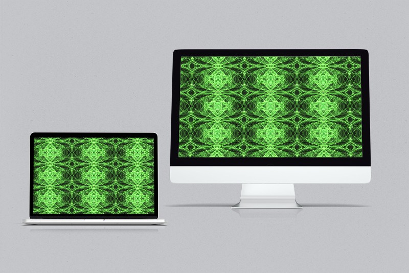 Games like Green Abstract Fractal 4K Wallpaper ~ Liquid Light Series #2