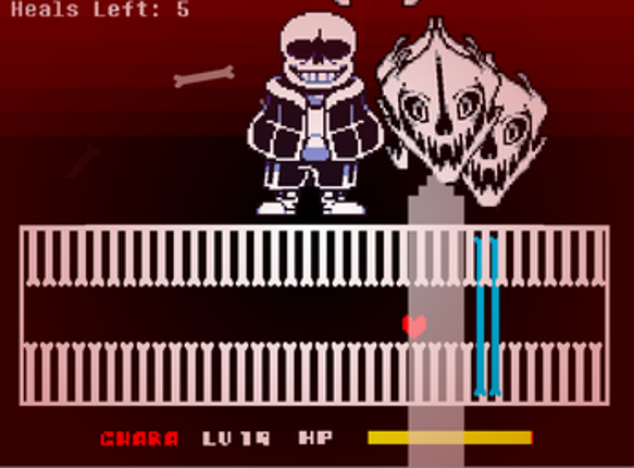 Hard mode sans fight (Undertale) screenshot