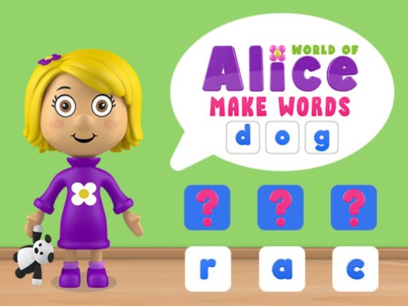 World of Alice   Make Words Game Cover