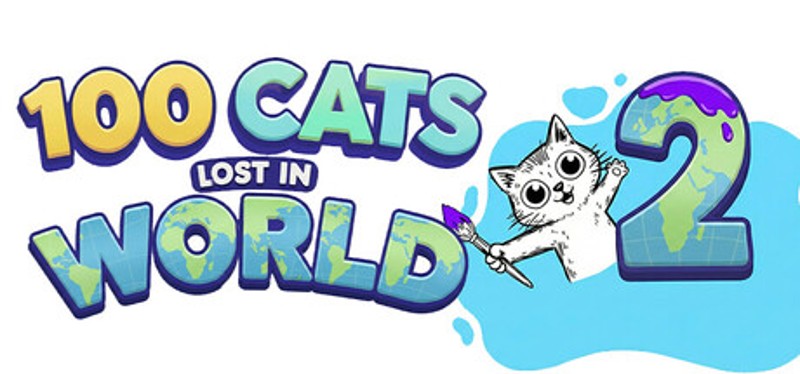 100 Cats Lost In World 2 Find & Color Image