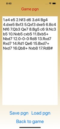 Chess - pgn screenshot