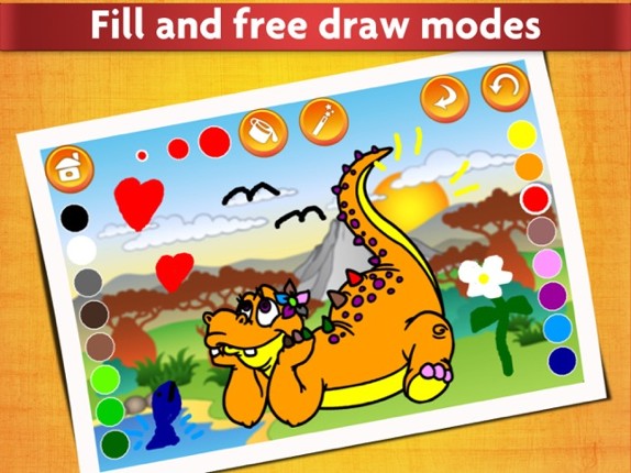 Dinosaurs - Kids Coloring book Image