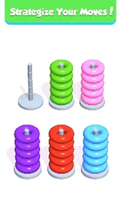 Hoop Stack - Color Puzzle Game Image